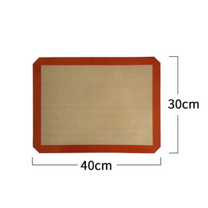 Factory Customized Colorful Heat Resistant Tapis De Cuisson En 40*30cm 42*29.5cm <b>Silicone</b> Reusable Kitchen <b>Silicone</b> <b>Baking</b> Mat - Product Image 4