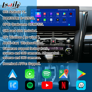 ชุดอัพเกรด CarPlay แบบไร้สายสำหรับ Lexus LM LM300 NX LS คือ ES 2019-2022รวม netflx, <span class=keywords><strong>Spotify</strong></span>, 8 + 128GB - Product Image 6