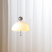 Lampe suspendue en verre de Style crème rétro nordique pour restaurant français chevet médiéval B & B hôtel étude-plafond suspendu milieu