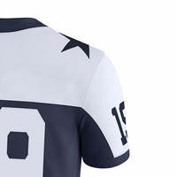 Maillot de football américain de haute qualité, taille plus |   Tissu 100% polyester à séchage rapide |   Vêtements d'équipe personnalisables |   Vente en gros OEM pour adultes