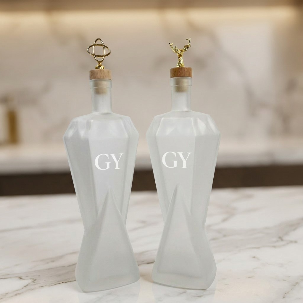 Frosted Glass Bottle