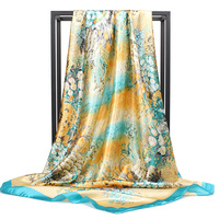 Mistyler 2025 – Nouveauté Tendance : Foulards Longs Légers en Soie et Polyester Imprimé Floral pour Femme (180*85CM) – Multifonctionnels Toutes Saisons