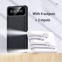 Offre Spéciale 4 en 1 Portable 10000mAh Power Banks Chargeur avec câble autonome Interface d'entrée Micro USB Puissance de sortie 10W