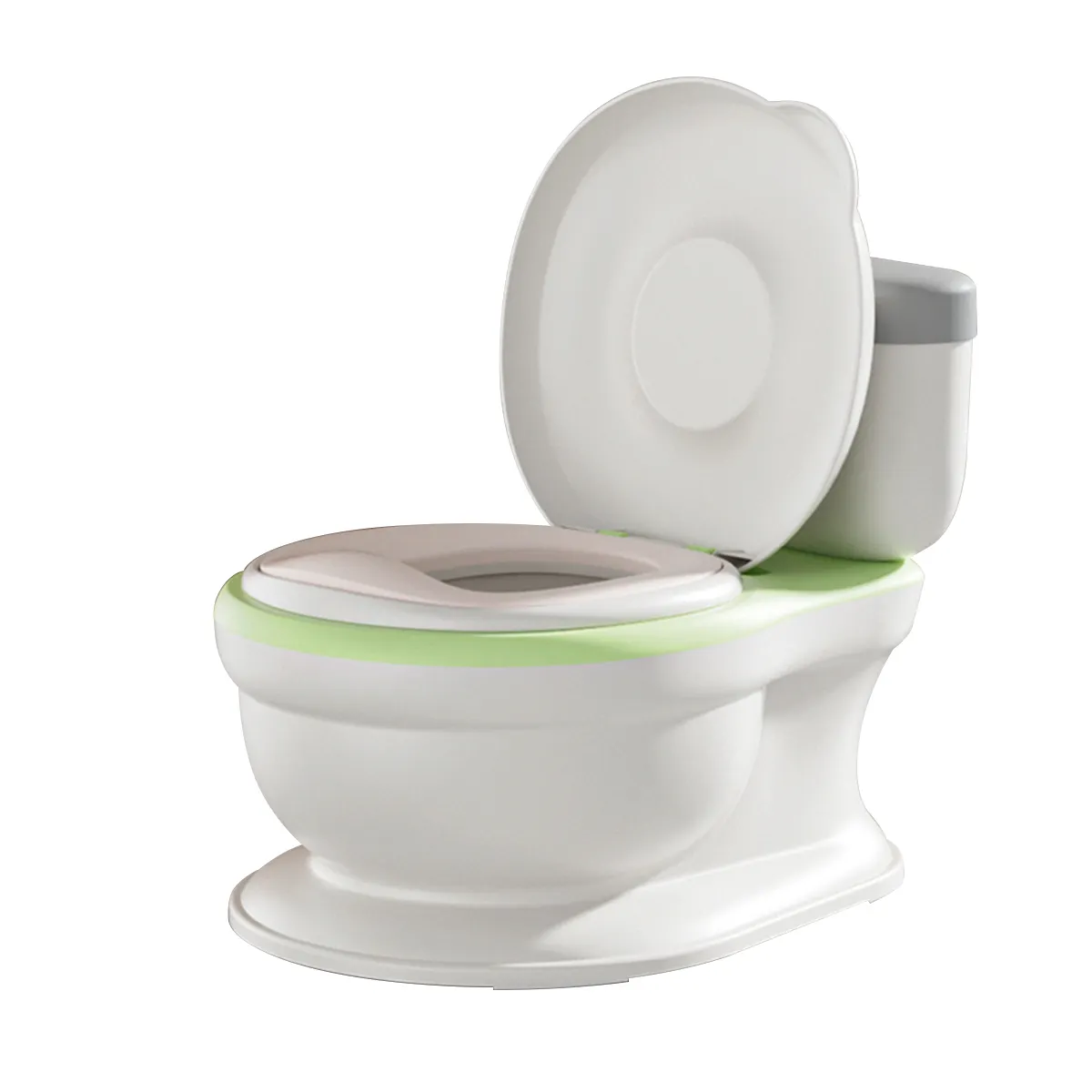 Simulation Baby Potty with Tissue Storage Box Realistic Potty Training Toilet Chair Looks and Feels Like an Adult Toilet Potty