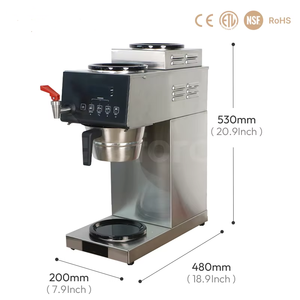 Potente <span class=keywords><strong>Cafetera</strong></span> Automática de Goteo para Oficina y Negocios, Máquina para Preparar Café - Product Image 4