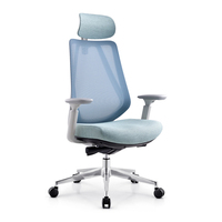 Chaise de bureau de petite taille avec support lombaire réglable et accoudoirs pour bureau d'ordinateur et étude