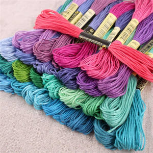 200 mélange de couleurs point de croix couture Crochet fils fil <span class=keywords><strong>à</strong></span> broder <span class=keywords><strong>coton</strong></span> Kit couture Crochet coloré pour ancre similaire <span class=keywords><strong>DMC</strong></span> - Product Image 4