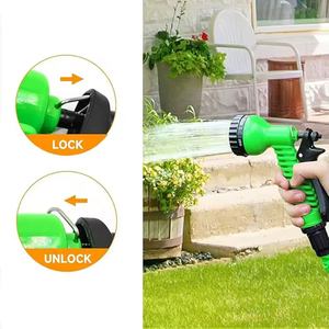Expandable Garden 25ft to 150ft Flexible High-Pressure Watering Tube Gun for Use - Product Image 1