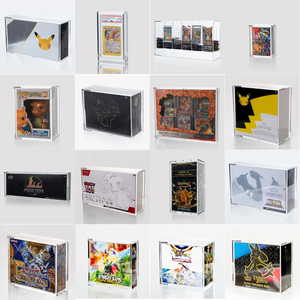 Boîte de présentation en acrylique pour boîte de booster ETB UPC personnalisée, collection de <span class=keywords><strong>cartes</strong></span> Pokémon, protection UV transparente avec couvercle magnétique - Product Image 3