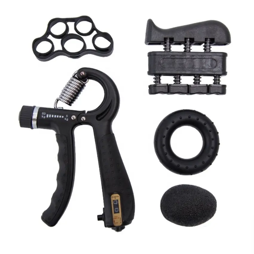 Tay Grip thiết lập cho sức mạnh huấn luyện viên Exerciser Xây Dựng Cơ thể 5 cái gripp Vòng tay Gripper Set với số