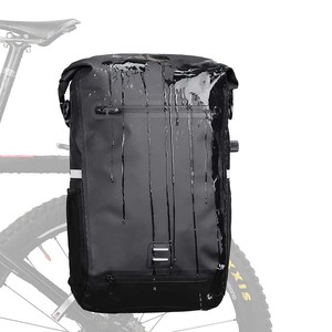 Sac à dos de vélo entièrement étanche, échantillon gratuit, sac de cadre de vélo, sac de voyage longue distance, sacoche de vélo de 25L, grand sacoche de vélo - Product Image 1