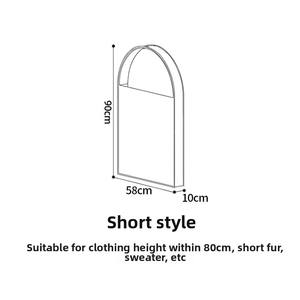 Costume suspendu en pur coton agrandi transparent cache-poussière veste manteau pliable anti-poussière vêtements housse de rangement - Product Image 3