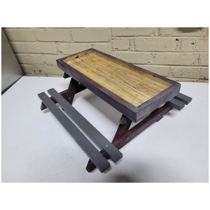 Chicken Feeder <strong>Table</strong> <strong>Squirrel</strong> <strong>Bird</strong> Feeder Chicken Coop Accessories Wood Chicken Picnic <strong>Table</strong> for Outside Poultry - Product Image 1