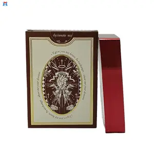 Free Sample Custom Printing Design And LOGO Gold Stamped/Red Gold Edges High Quality Waterproof Plastic Playing Cards