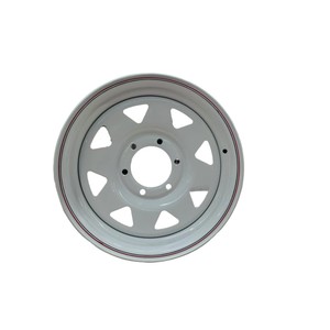 16x6 <span class=keywords><strong>remorque</strong></span>/bateau roue petit tracteur <span class=keywords><strong>remorque</strong></span> <span class=keywords><strong>jante</strong></span> en acier blanc - Product Image 1