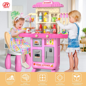 Cocina de Juguete para Niños, Juguete de Cocina con Luces y Sonidos, Simulación de Rociador y Fregadero, Comida de Juguete para Jugar a Fingir - Product Image 6