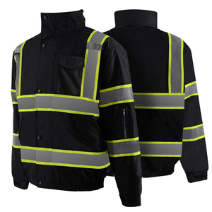 SMASYS hommes Hi Vis veste <span class=keywords><strong>de</strong></span> sécurité réfléchissante d'hiver vêtements <span class=keywords><strong>de</strong></span> <span class=keywords><strong>travail</strong></span> 2 en 1 polaire <span class=keywords><strong>haute</strong></span> <span class=keywords><strong>visibilité</strong></span> vêtements <span class=keywords><strong>de</strong></span> <span class=keywords><strong>travail</strong></span> veste imperméable - Product Image 2