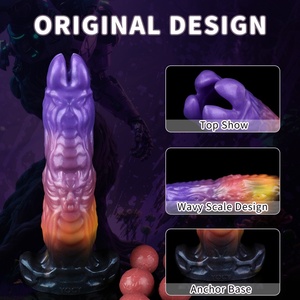 YOCY Monster Ovipositor Toy Lay Egg Silicone Anal Vaginal MasturbatorSex Toy,Hand Push Ovipositor Sex Toy for Couples Wholesale - Product Image 4