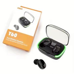Wholesale Y60 Headphone Noise Cancelling Headset Sport Stereo BT5.1 <b>Wireless</b> Earphone Handsfree <b>Wireless</b> Earbuds Headset - Product Image 6