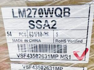 หน้าจอแสดงผล TFT LCD ขนาด 27 นิ้ว รุ่น LM270WQB-SSA2 ความละเอียด 2560*1440 108 PPI ความสว่าง 450 และ 240hz สำหรับจอภาพ - Product Image 4