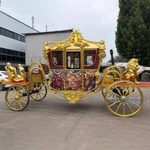 Calèche royale électrique rouge européenne, directement de l'usine, à vendre. Transport spécial / Calèche électrique. - Product Image 2
