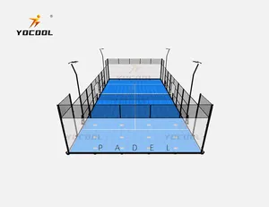 YOCOOL 파노라마 패들 코트 비용 패들 테니스 코트 플렉시블 패들 코트