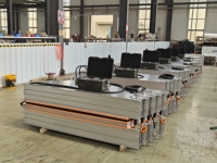 Presse de vulcanisation à plat pour caoutchouc, refroidissement par air, pour épissures de bandes transporteuses, en aluminium