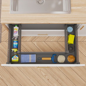 Cesta de cajón de <span class=keywords><strong>cocina</strong></span> de aluminio Cesta de verduras de <span class=keywords><strong>cocina</strong></span> Cajones Unidad alta Cesta extraíble - Product Image 2