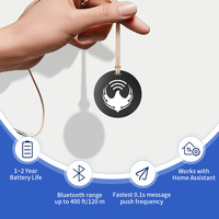 Le plus petit emplacement bluetooth ble 5.1 balise avec équipement de bouton positionnement intérieur gestion du suivi des actifs étiquette ibeacon