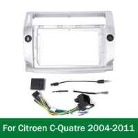 Estéreo de navegación GPS para coche para Citroen c-quatre 2004-2011 Radio Fascias Panel marco ajuste 2 Din 9 pulgadas en la pantalla del tablero ESTÉREO