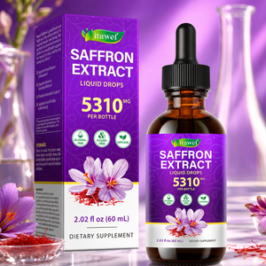 Itawel Factory Price 60ml <strong>Saffron</strong> Extract Oral Liquid Drops Antioxidant Male Women Vitality Energy Herbal Supplement Healthcare - Product Image 1