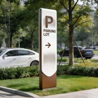 Signalisation directionnelle personnalisée intérieure/extérieure, panneau de guidage, acier inoxydable, acrylique, LED, télécommande, bâtiments, parc