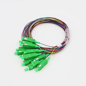 Singlemode 12 core PVC FTTH fibra ottica FTTX Indoor 1 anno 1m / 2m / 3m 1 pz/borsa <span class=keywords><strong>Brunch</strong></span> SC/APC Pigtail - Product Image 6