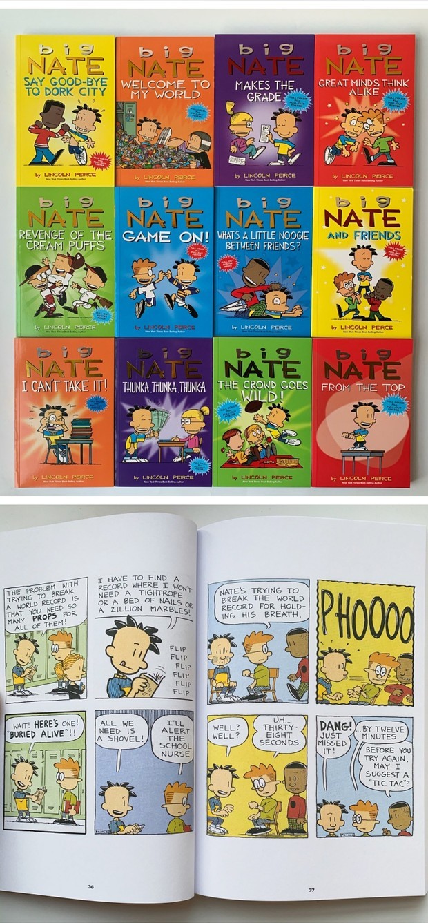 Big Nate Adventures - 12 Volumes of Full Color Comics