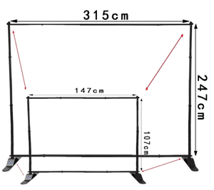 NOVISON ZC-260803-43 Stand de Exhibición Portátil Plegable de Aluminio de 8 pies, 10 pies y 20 pies con Impresión a Todo Color por Sublimación - Product Image 3