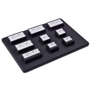 Jinsky personnalisé vente en gros en bois bijoux présentoir ensemble Beige exposant pour collier boucle d'oreille anneau pour affichage de magasin - Product Image 5