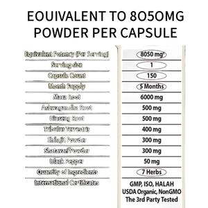 Integratore a base di erbe Ashwagandha <span class=keywords><strong>Maca</strong></span> forte uomo capsule organiche di radice di <span class=keywords><strong>Maca</strong></span> capsule per adulti - Product Image 6