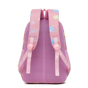 Student <b>Backpack</b> For Girls <b>Large</b> <b>Capacity</b> Macaron Colors Cartoon Design School Education - Product Image 2