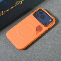 Étui magnétique Mag pour iPhone, étui en cuir pour iPhone 17, étui en cuir pour iPhone 16 Pro