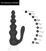 Silikon Fernbedienung Kabelloser Analplug Vibrator Perlen Stimulator Sexspielzeug für Männer Frauen Ferngesteuerter Vibrierender Butt Plug IPX6
