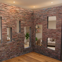 Panneaux muraux en pierre naturelle 3D, motif floral, style moderne minimaliste, ignifuges, imperméables, revêtement décoratif, utilisation intérieure/extérieure, pour la maison