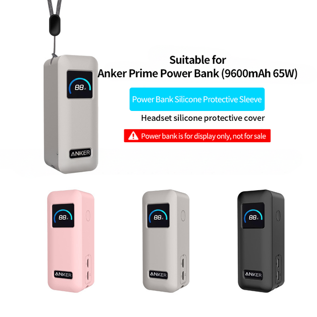 High Quality Soft Silicone Waterproof Mini Mobile Fast Charging Power Bank case for Anker Prime 9600mAH 65W