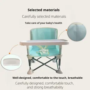 <span class=keywords><strong>เก้าอี้</strong></span>ทานข้าวเด็กพับได้แบบพกพาสำหรับ<span class=keywords><strong>เด็ก</strong></span>ทารก ทำจากโลหะ เหมาะสำหรับการตั้งแคมป์และออกนอกบ้าน - Product Image 5