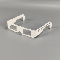 Lunettes de diffraction spirales Glofx, lunettes de diffraction personnalisées, visage souriant, lunettes de diffraction 3D jetables