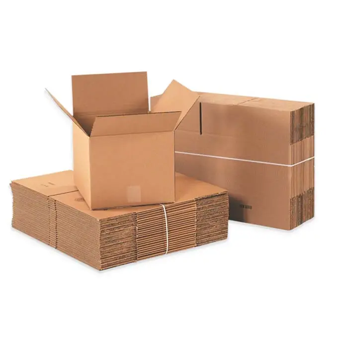 茶色の紙箱をカスタマイズする5層の重い硬質紙箱