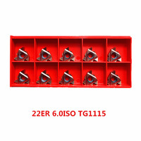 22ER/IR 4.0 5.0 6.0ISO/AG55 60/ 22ERM/IRM4 5 /6 TR N60-S CNC Thread Inserts