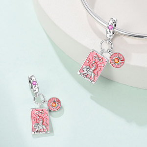 Nuovo Bracciale Placcato Argento con Charm Luna, Stella e <span class=keywords><strong>Cielo</strong></span>, Perline Alfabeto per Creazione di <span class=keywords><strong>Gioielli</strong></span>, Charm Designer in Plata, Regalo - Product Image 2