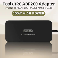 Adaptateur secteur AC ToolkitRC ADP200 200W pour chargeur de batterie LiPo de drone 19,5V 10,3A Prise XT60, compatible avec DJI Neo M3 Max