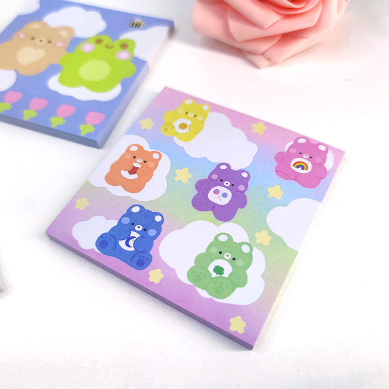 Pads de mémo notes autocollantes kawaii
