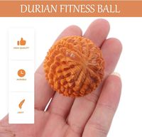 Bolas de masaje de madera con forma de durián para aliviar el estrés y hacer ejercicio con los dedos